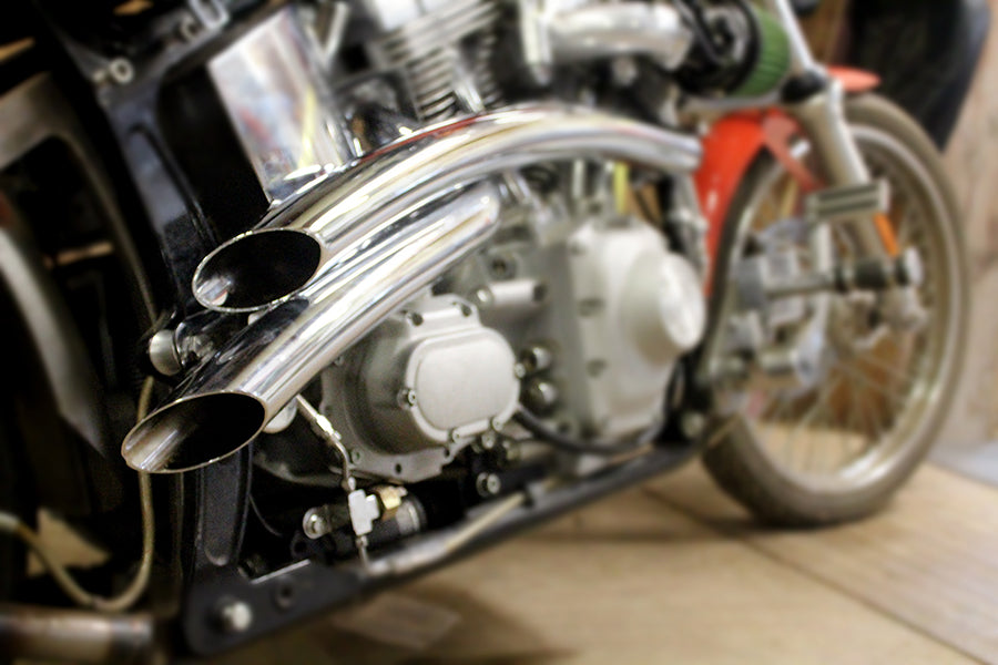 Curved Radius 2 Drag Pipe Set Chrome