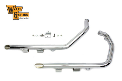 Wyatt Gatling Exhaust Drag Pipe Set Slash Cut
