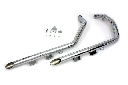 Wyatt Gatling Exhaust Drag Pipe Set Slash Cut
