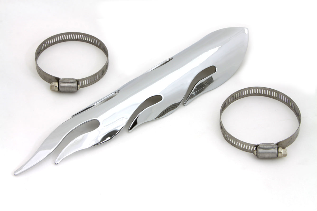 Exhaust Heat Shield Flame Style