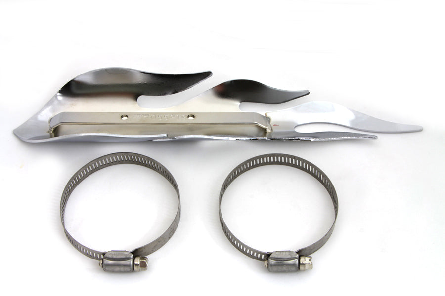 Exhaust Heat Shield Flame Style