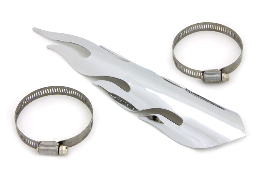 Exhaust Heat Shield Flame Style