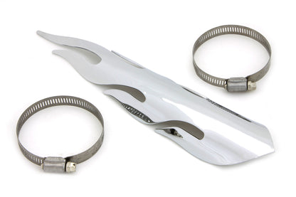 Exhaust Heat Shield Flame Style