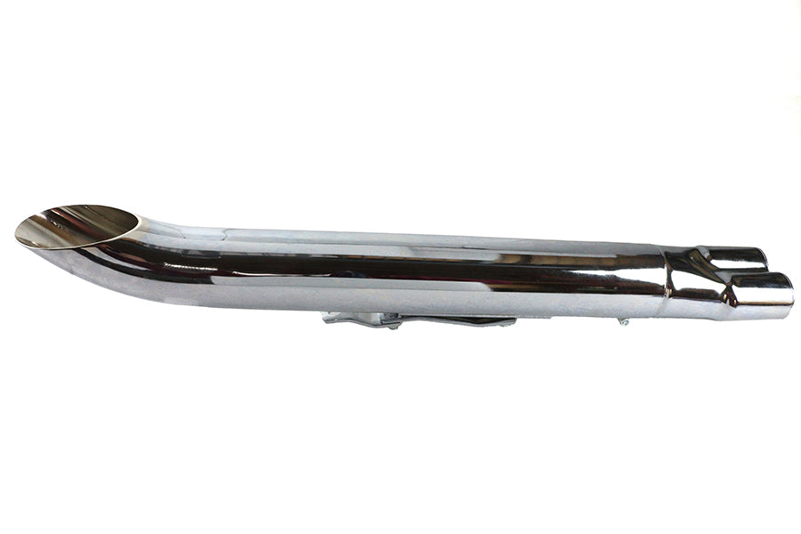 2:1 24 Collector Turn Out Muffler Chrome