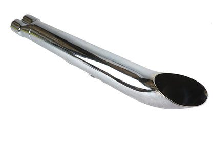 2:1 24 Collector Turn Out Muffler Chrome