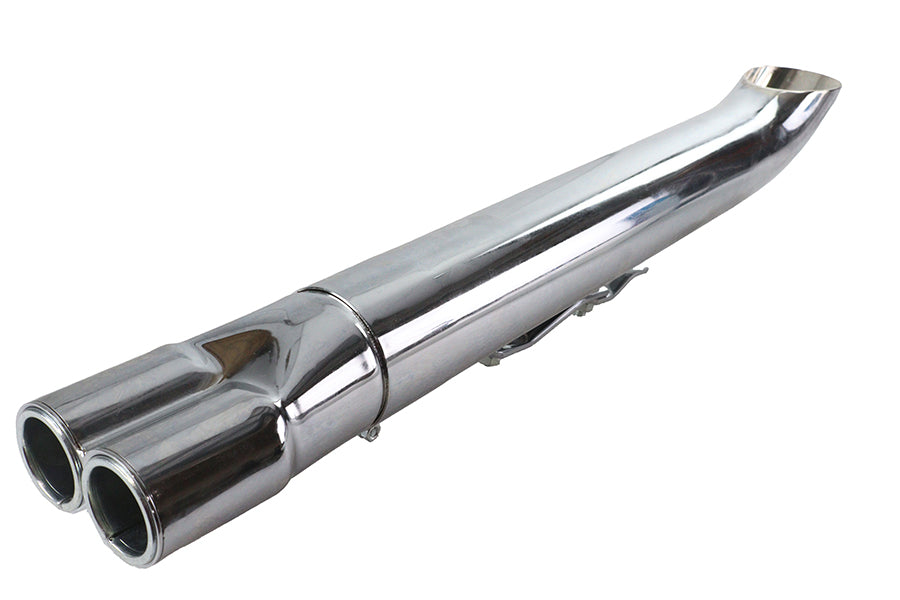 2:1 24 Collector Turn Out Muffler Chrome