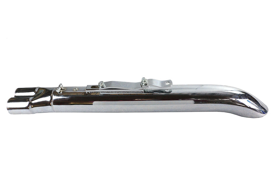 2:1 24 Collector Turn Out Muffler Chrome