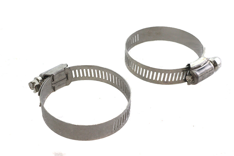 Exhaust Pipe Heat Shield Worm Clamp Set
