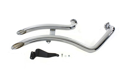 XL Exhaust Drag Pipe Set Chrome
