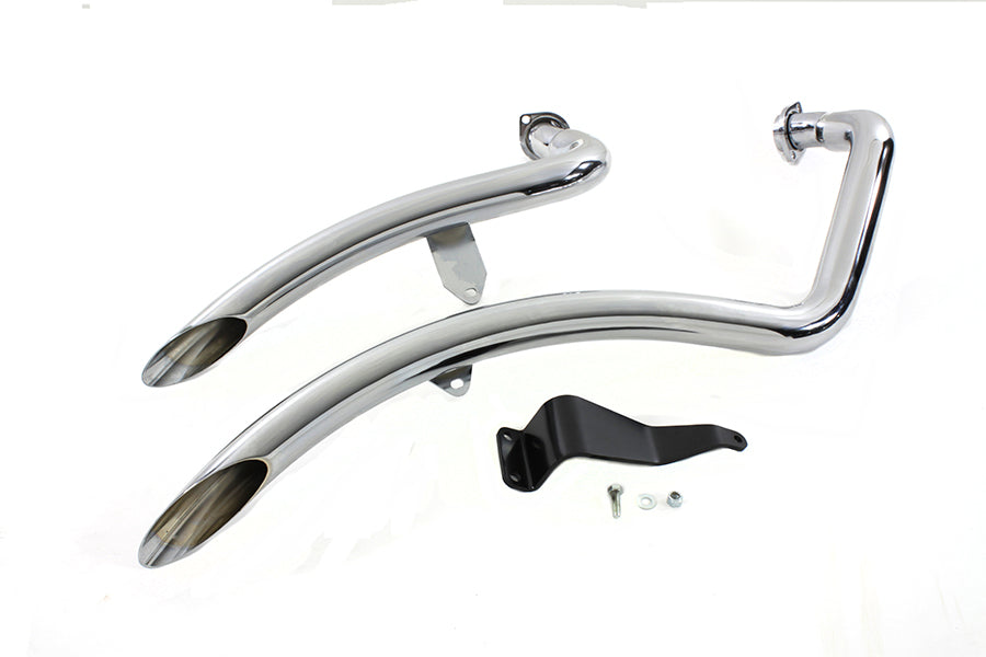 XL Exhaust Drag Pipe Set Chrome