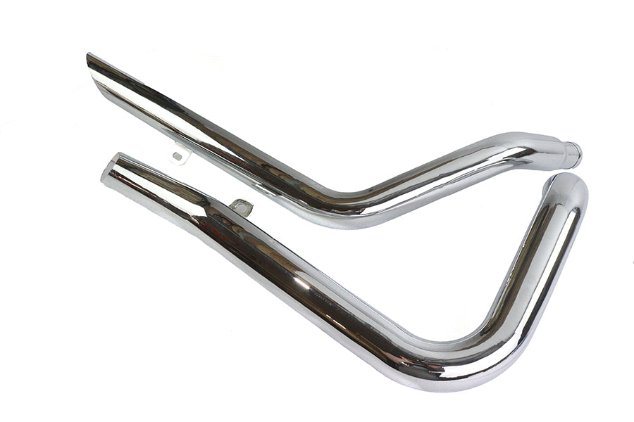 Exhaust Drag Pipe Set Side Slash Style