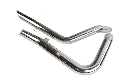 Exhaust Drag Pipe Set Side Slash Style