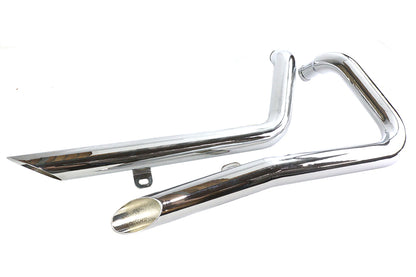 Exhaust Drag Pipe Set Side Slash Style
