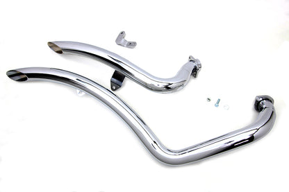 Exhaust Drag Pipe Set Curvado