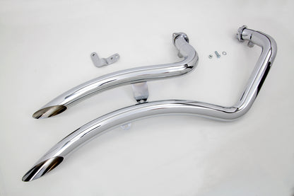 Exhaust Drag Pipe Set Curvado