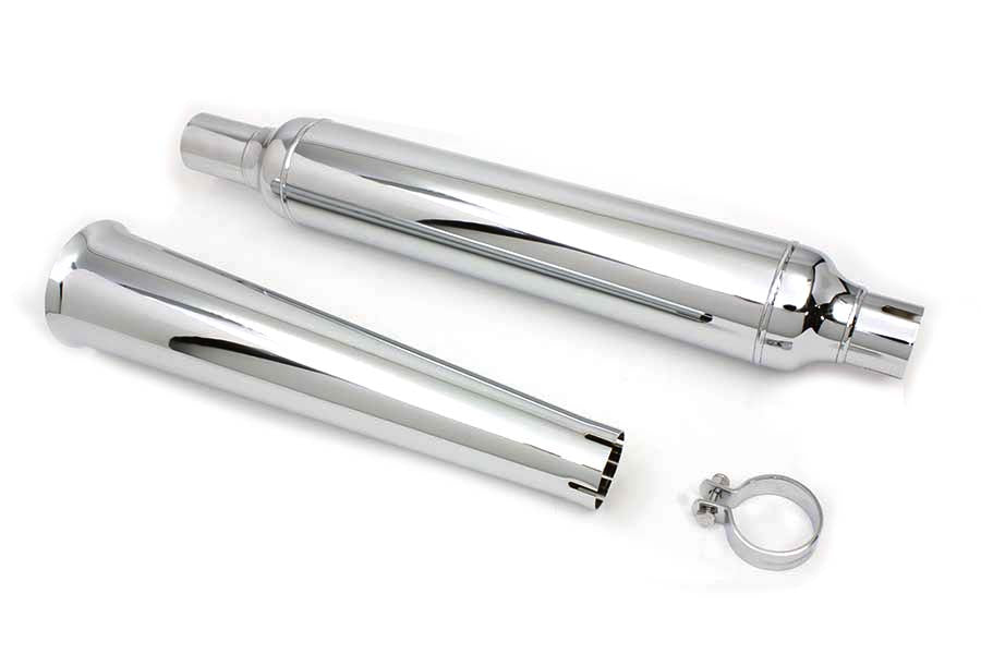 Chrome Muffler With Megaphone Tip