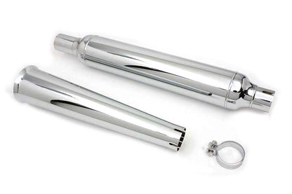 Chrome Muffler With Megaphone Tip