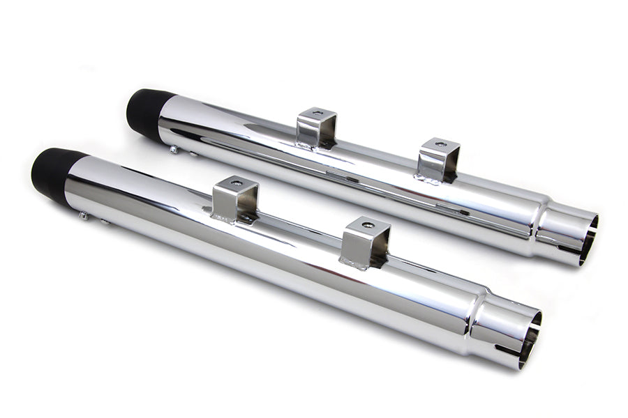 2-1/4 Diameter Chrome Straight Muffler Set