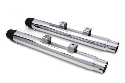 2-1/4 Diameter Chrome Straight Muffler Set