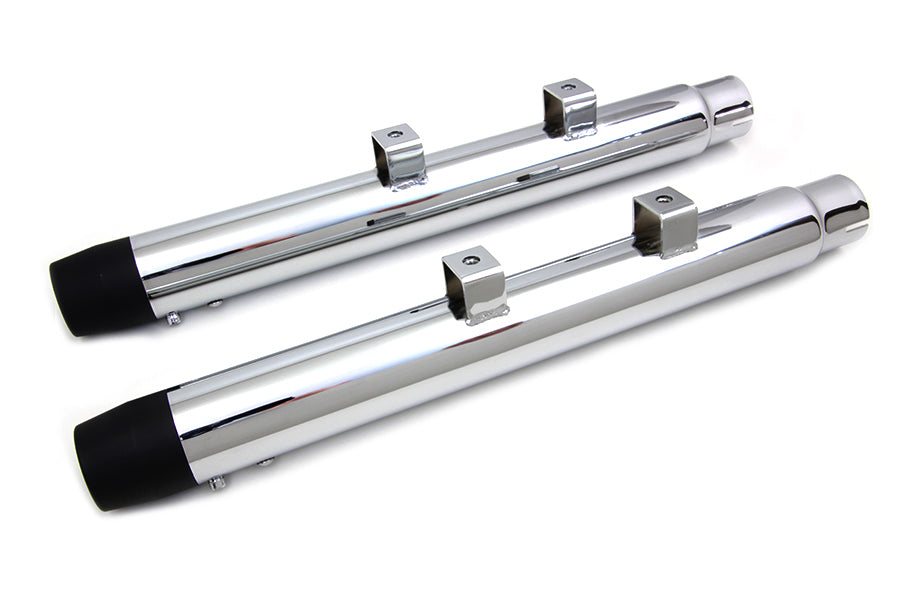 2-1/4 Diameter Chrome Straight Muffler Set