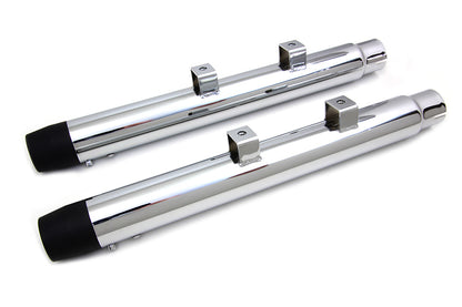 2-1/4 Diameter Chrome Straight Muffler Set