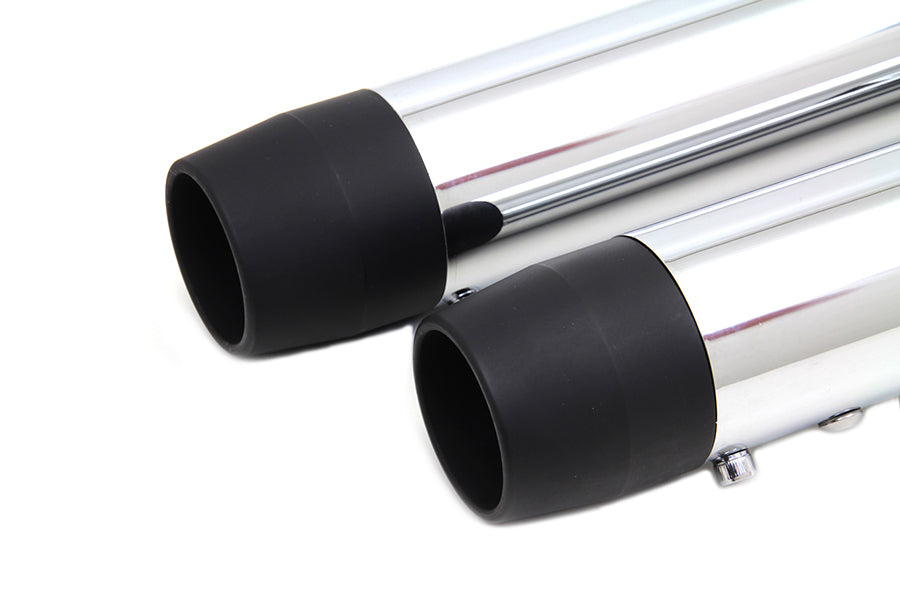 2-1/4 Diameter Chrome Straight Muffler Set
