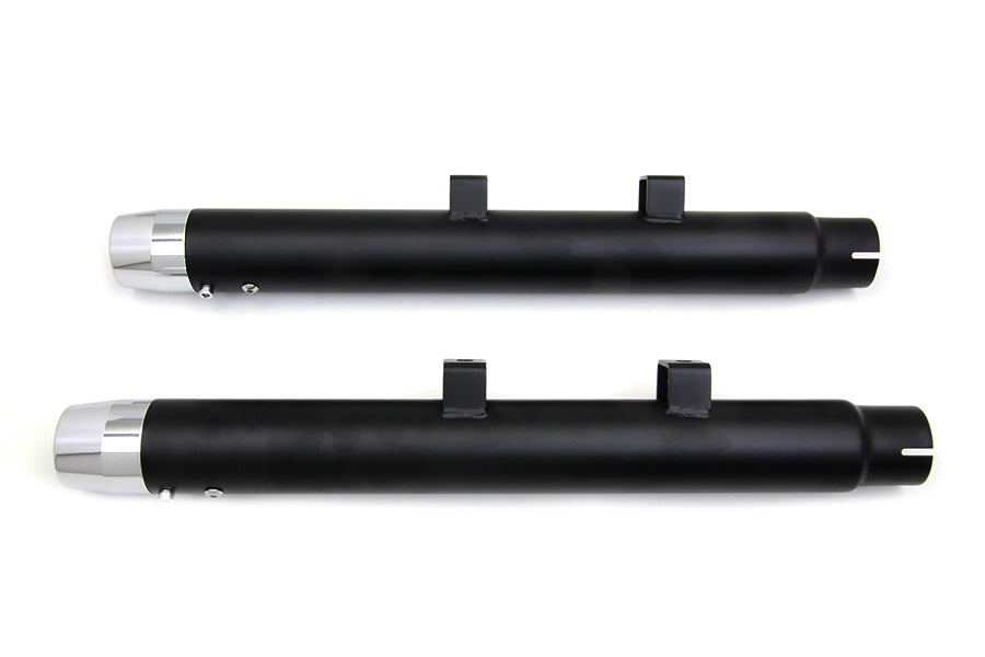 2-1/4 Diameter Black Straight Muffler Set