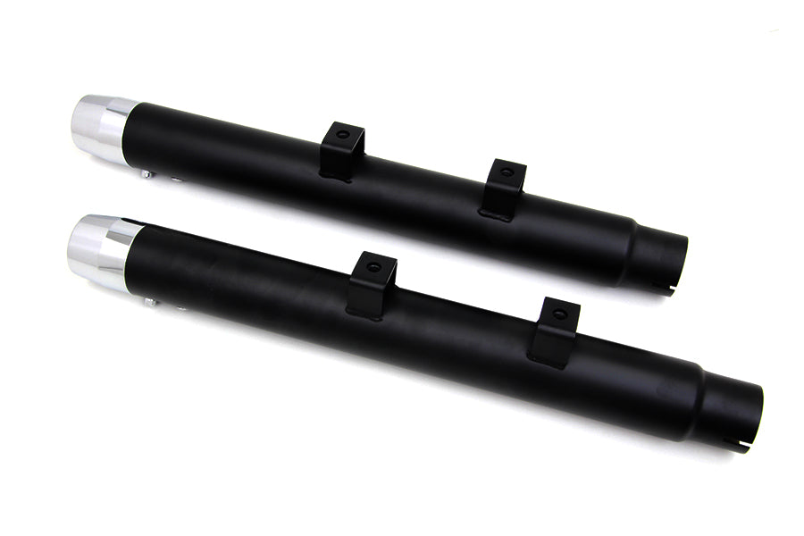 2-1/4 Diameter Black Straight Muffler Set