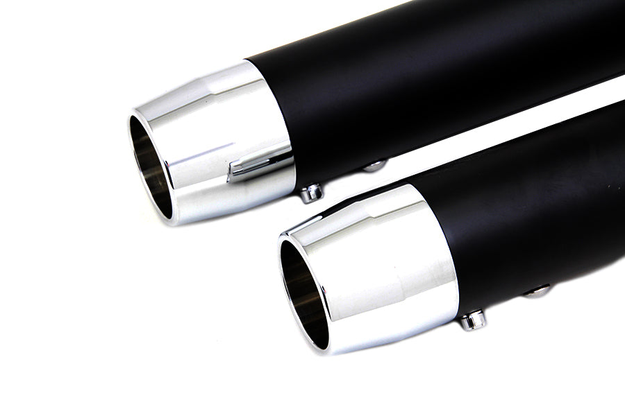 2-1/4 Diameter Black Straight Muffler Set