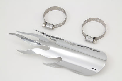 Chrome Flame Heat Shield