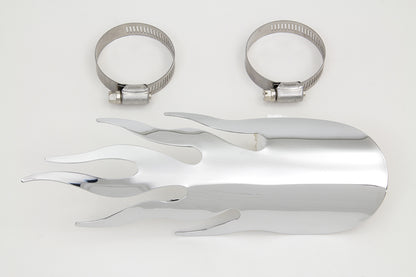 Chrome Flame Heat Shield