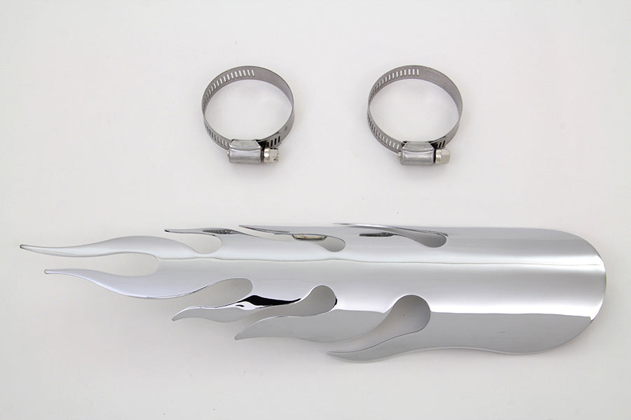Chrome Flame Heat Shield