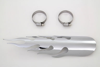 Chrome Flame Heat Shield
