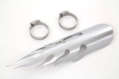 Chrome Flame Heat Shield