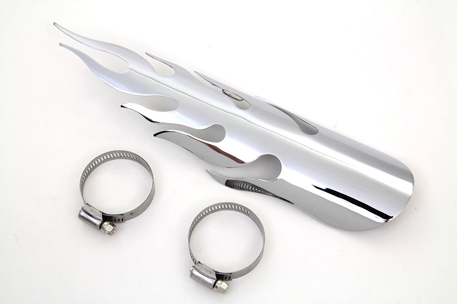 Chrome Flame Heat Shield