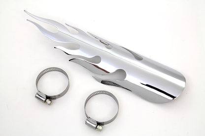 Chrome Flame Heat Shield