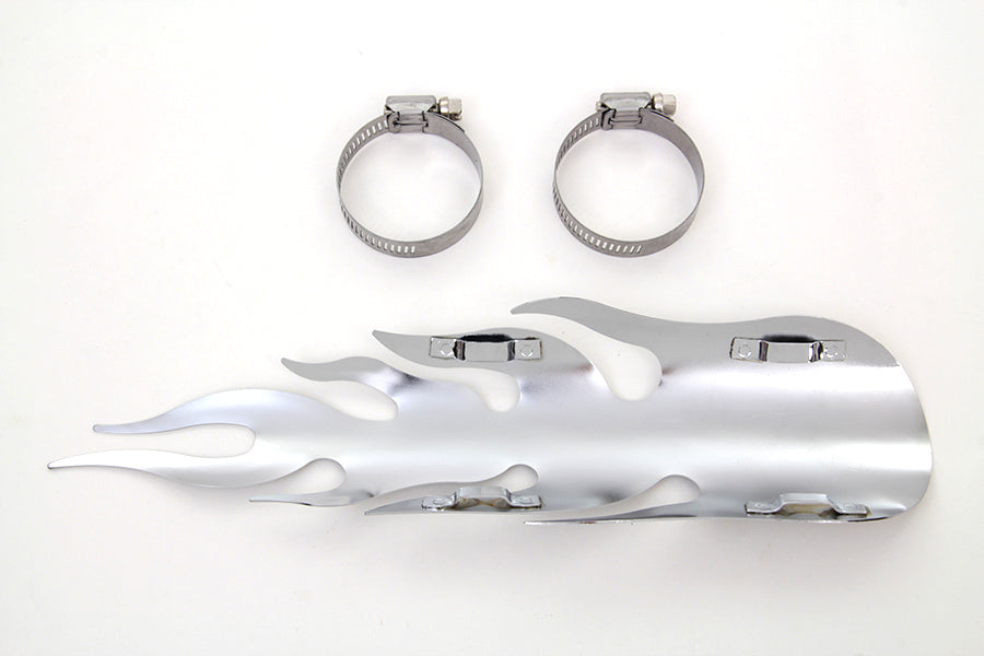 Chrome Flame Heat Shield