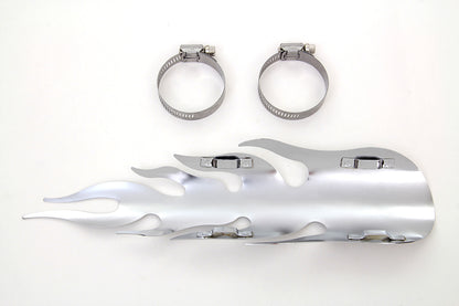 Chrome Flame Heat Shield