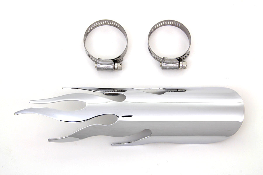 Chrome Flame Heat Shield