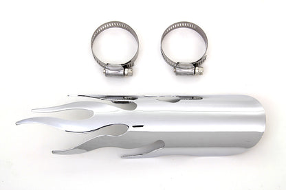 Chrome Flame Heat Shield