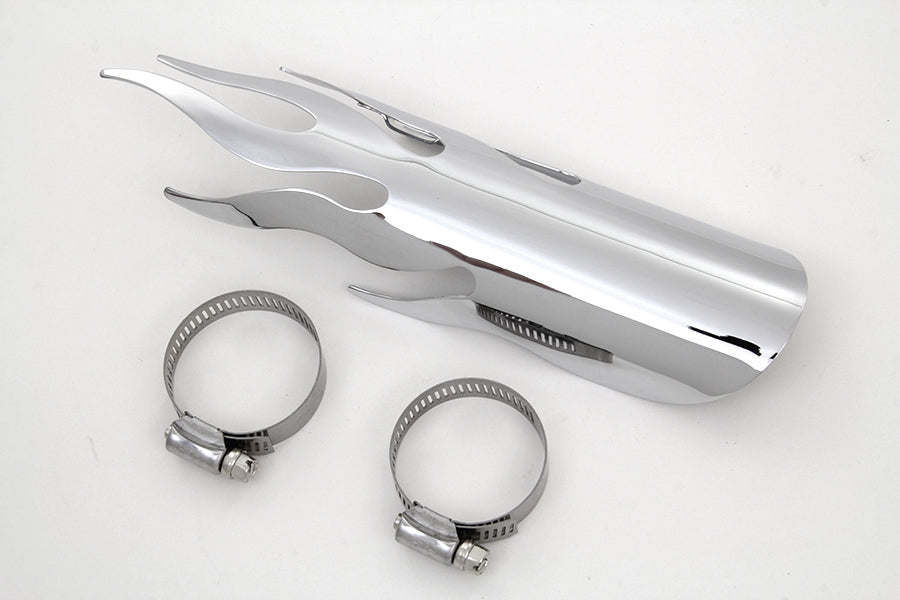 Chrome Flame Heat Shield