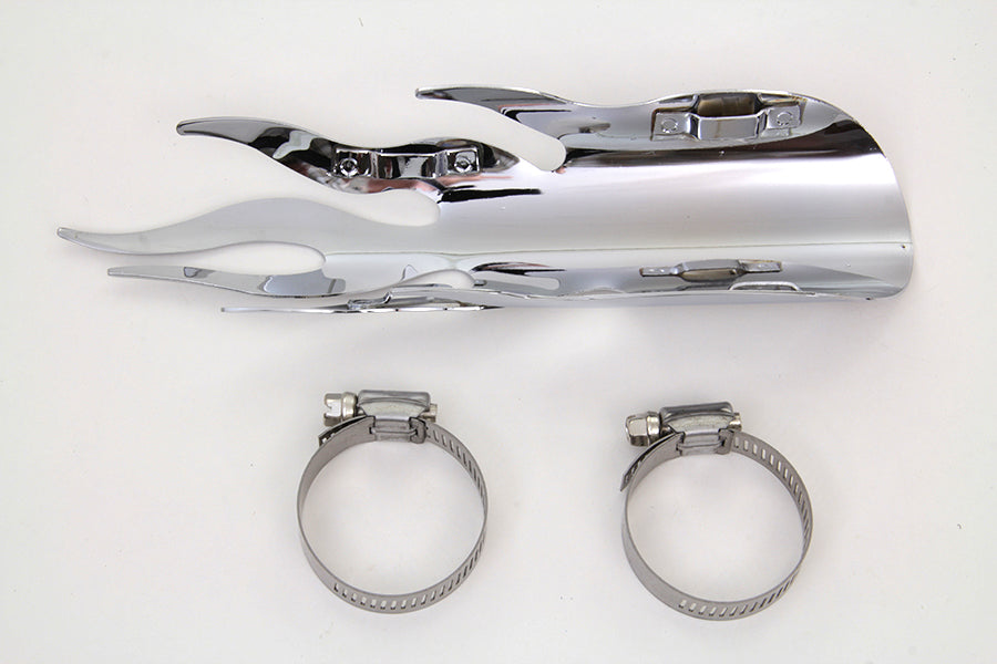 Chrome Flame Heat Shield