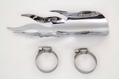 Chrome Flame Heat Shield
