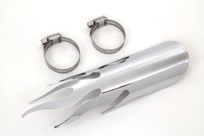 Chrome Flame Heat Shield