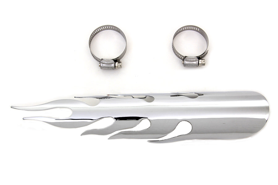 Chrome Flame Heat Shield