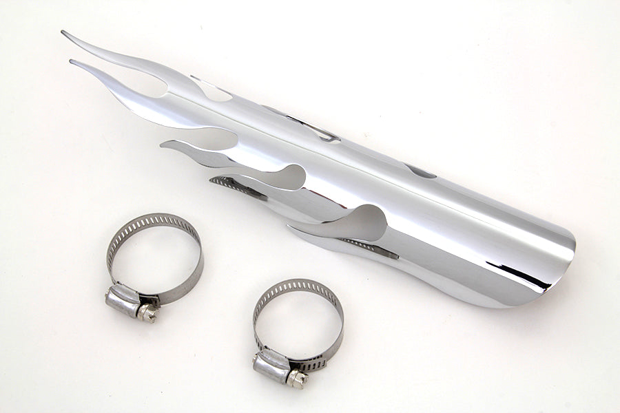 Chrome Flame Heat Shield