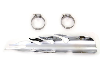 Chrome Flame Heat Shield