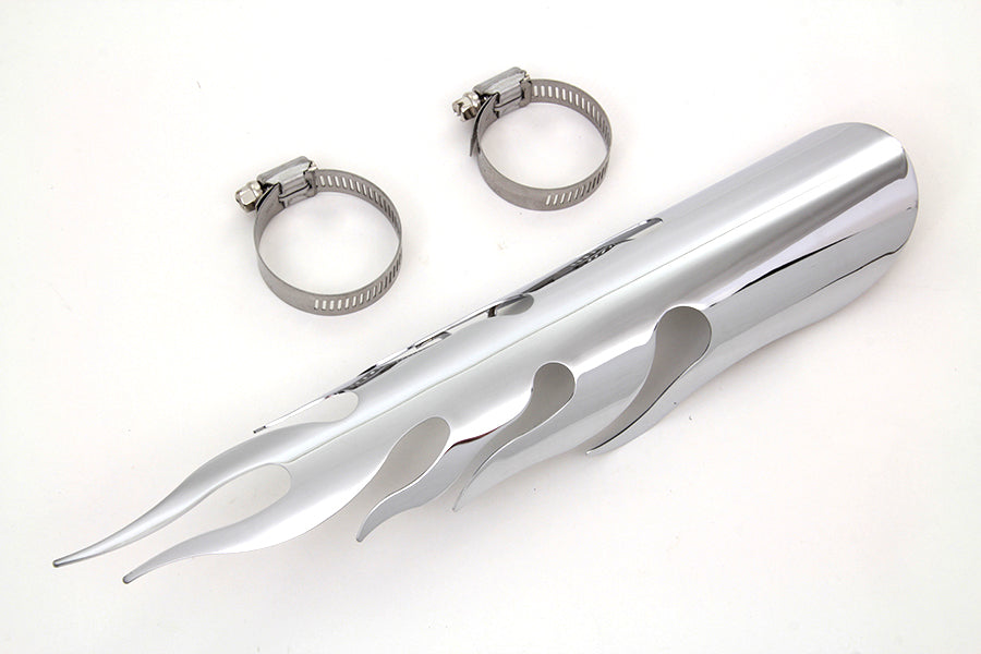 Chrome Flame Heat Shield