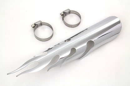 Chrome Flame Heat Shield