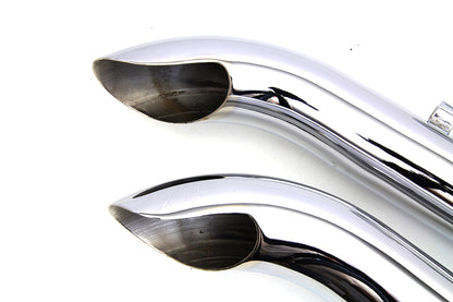 Exhaust Drag Pipe Set Slash Cut